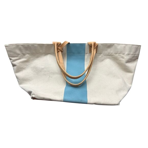 Clare V. For Ocean Avenue South Canvas Beach Tote Bag - Picture 1 of 12